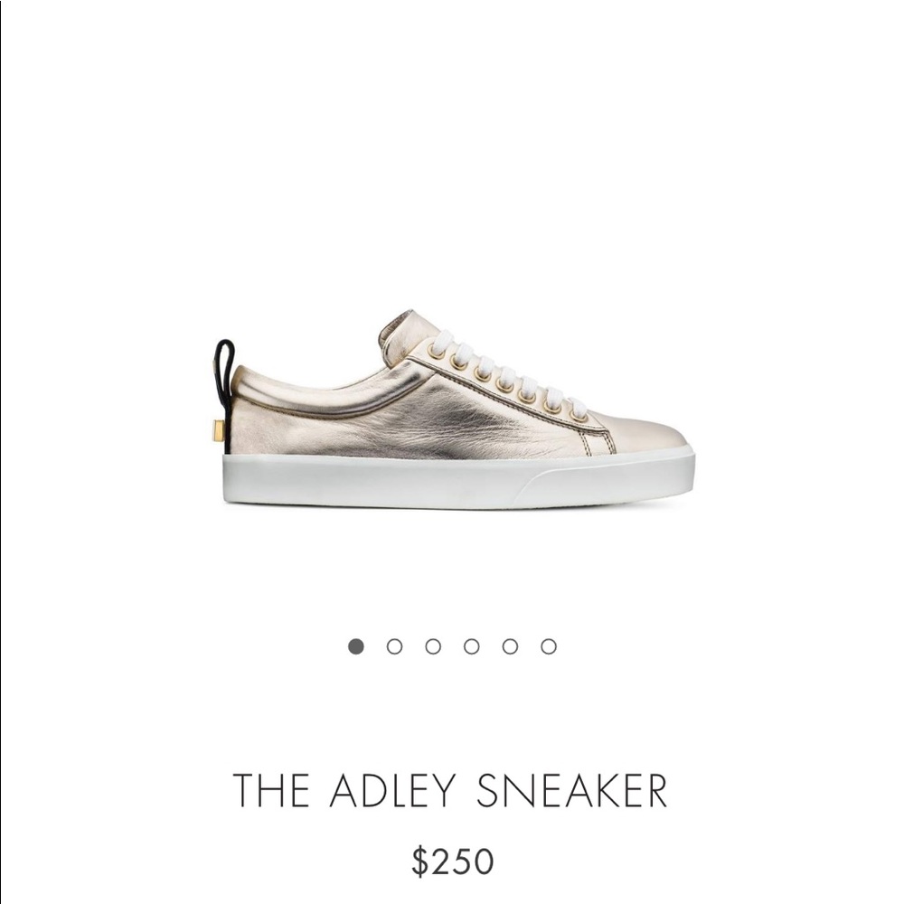 Stuart Weitzman Gold Adley Sneakers Size 8